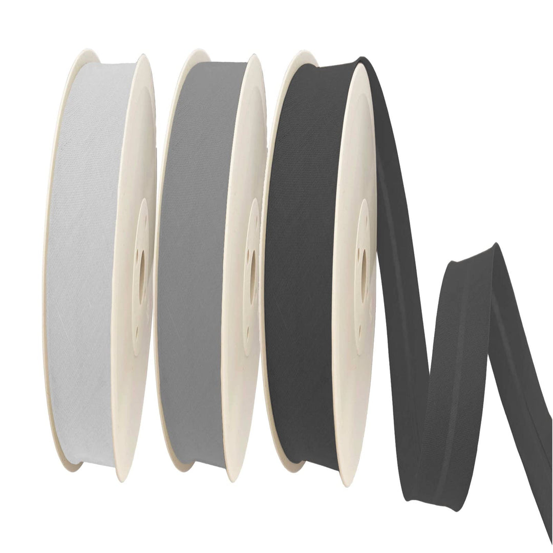 TEXTEX = 20 mm Breites Schrägband. 50% Baumwolle und 50% Polyester. Packung mit 3 Stück à 10 m - (He