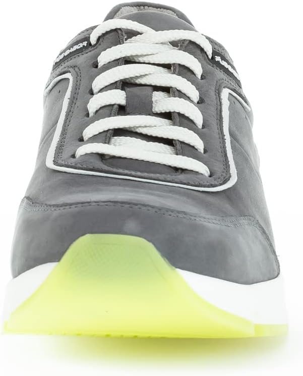 Pius Gabor Herren Sneaker,zertifiziertes Leder,Wechselfussbett,Superflex Sohle 44 EU Grau Platin 13,