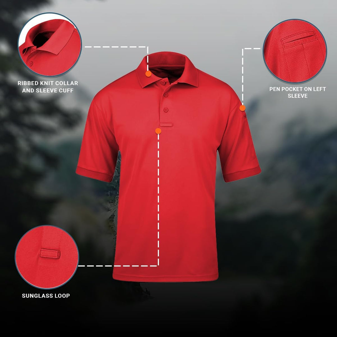 Propper Damen Uniform Polo Short Sleeve M Rot, M Rot