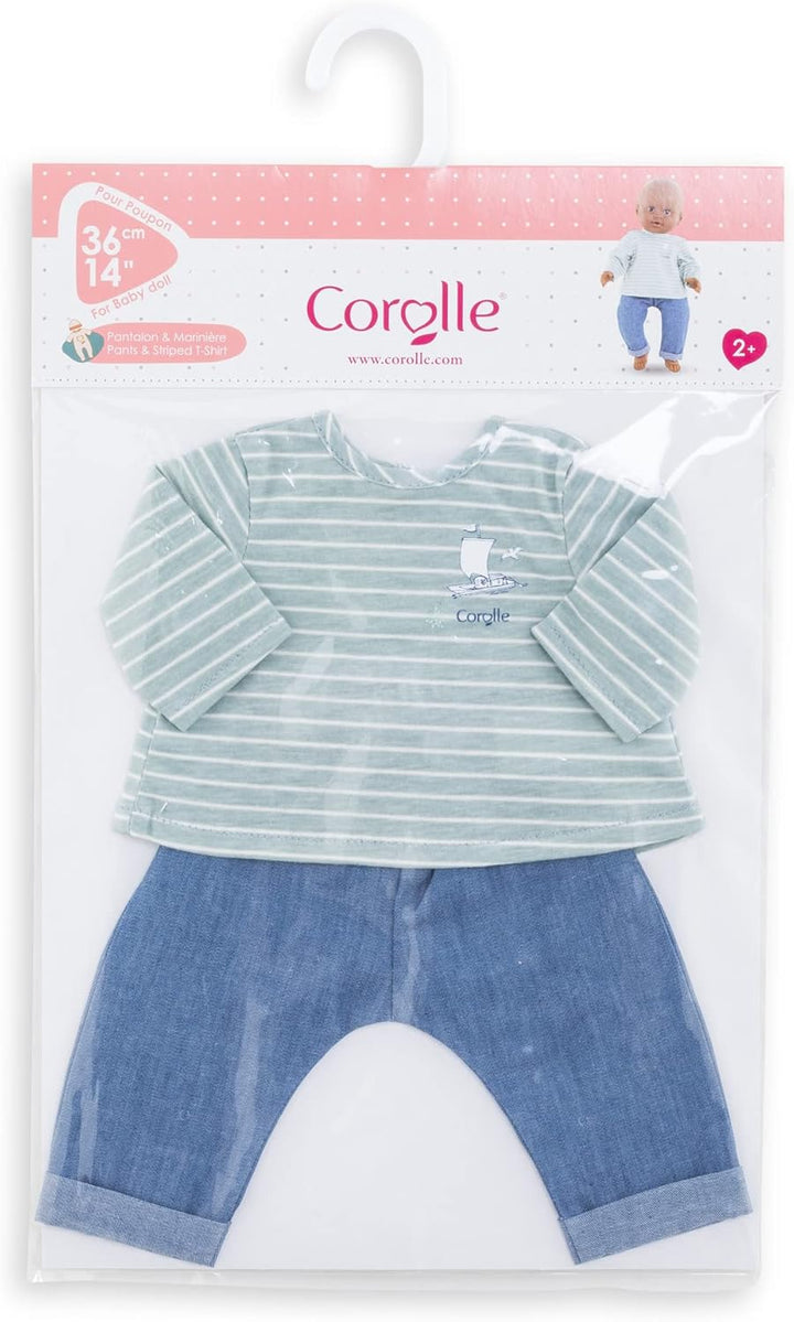 Corolle Hose und Top, Loire, Puppenzubehör, Puppenkleidung, für alle 36cm Babypuppen, ab 2 Jahre