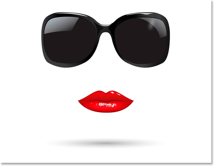 wandmotiv24 Leinwandbild 260 g/m² - Kunstdruck auf Leinwand - Wandkunst - Wandbild mit Frauen Lippen