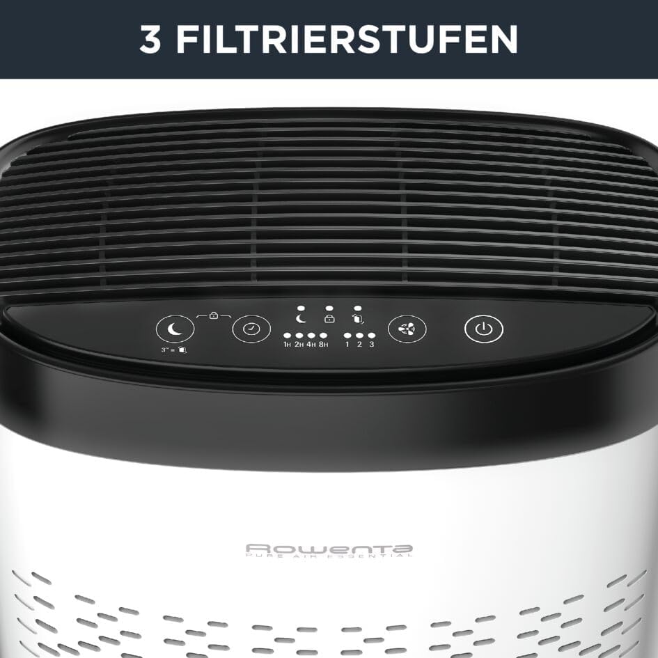 Rowenta Pure Air Essential Luftreiniger PU2530 | Für Zuhause | Hohe Leistung | Schnelle Luftreinigun