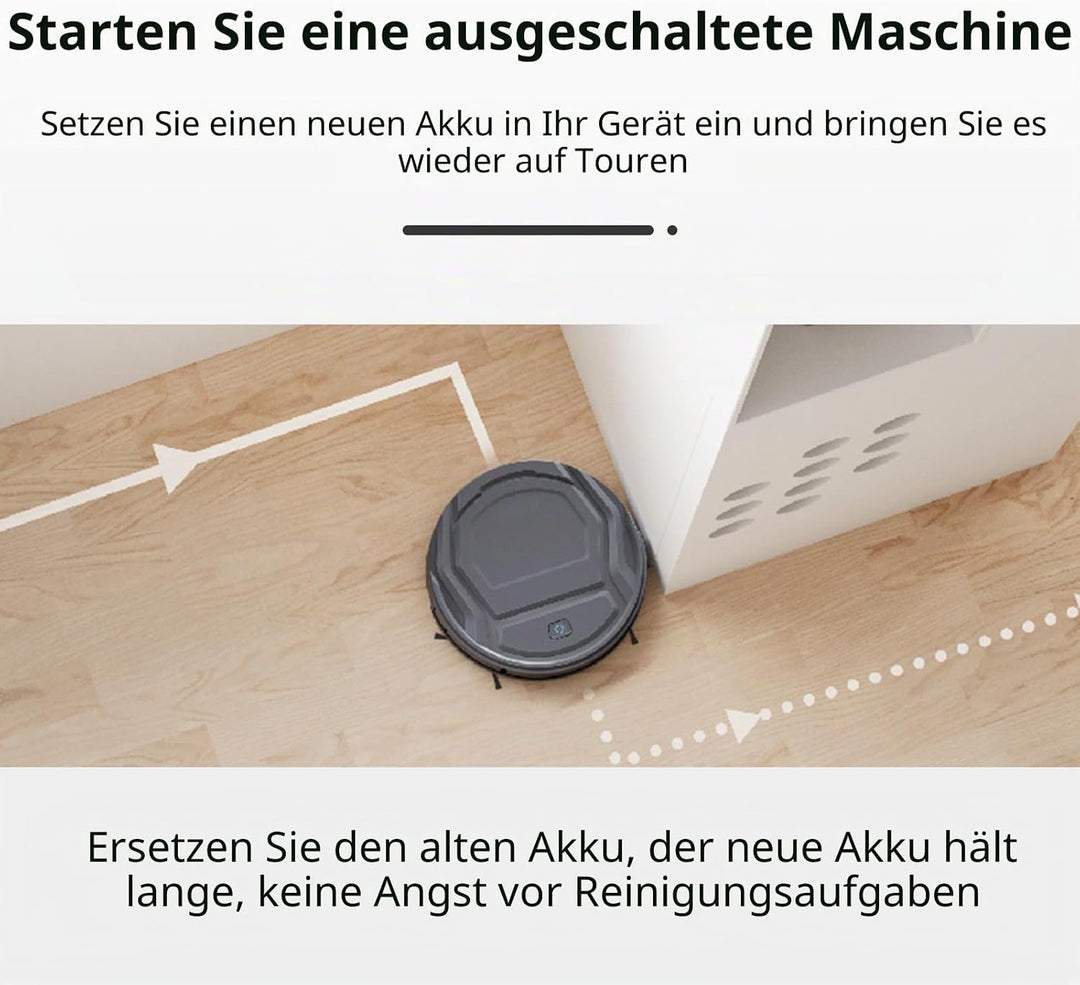 K KYUER 2000mAh Saugroboter Ersatzakku für Lefant M320 M210 M210 Pro M210P M210B M213 M213S M1 Robot