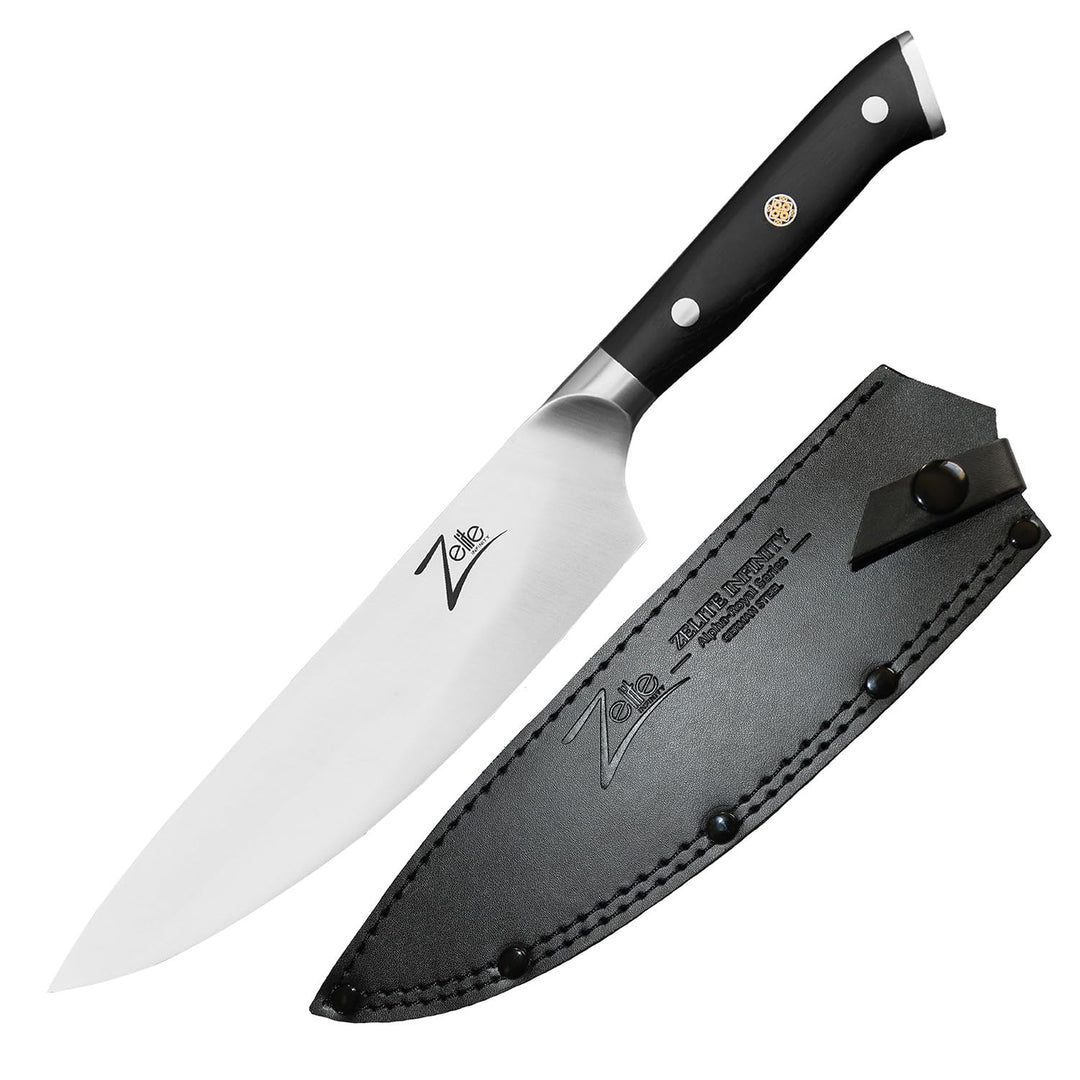Zelite 20,3 cm Kochmesser, Profi Messer aus Deutschem Edelstahl, Universalmesser Japanisch Inspirier