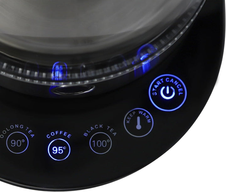2-in-1 Wasserkocher Set 2.5L &amp; 1L, Elektrischer Teekocher mit LCD Temperaturdisplay, 1500W Schnellko