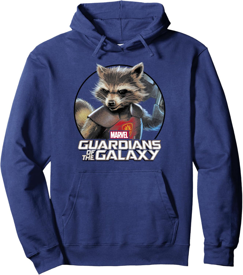 Marvel Guardians Of The Galaxy Rocket Circle Portrait Pullover Hoodie