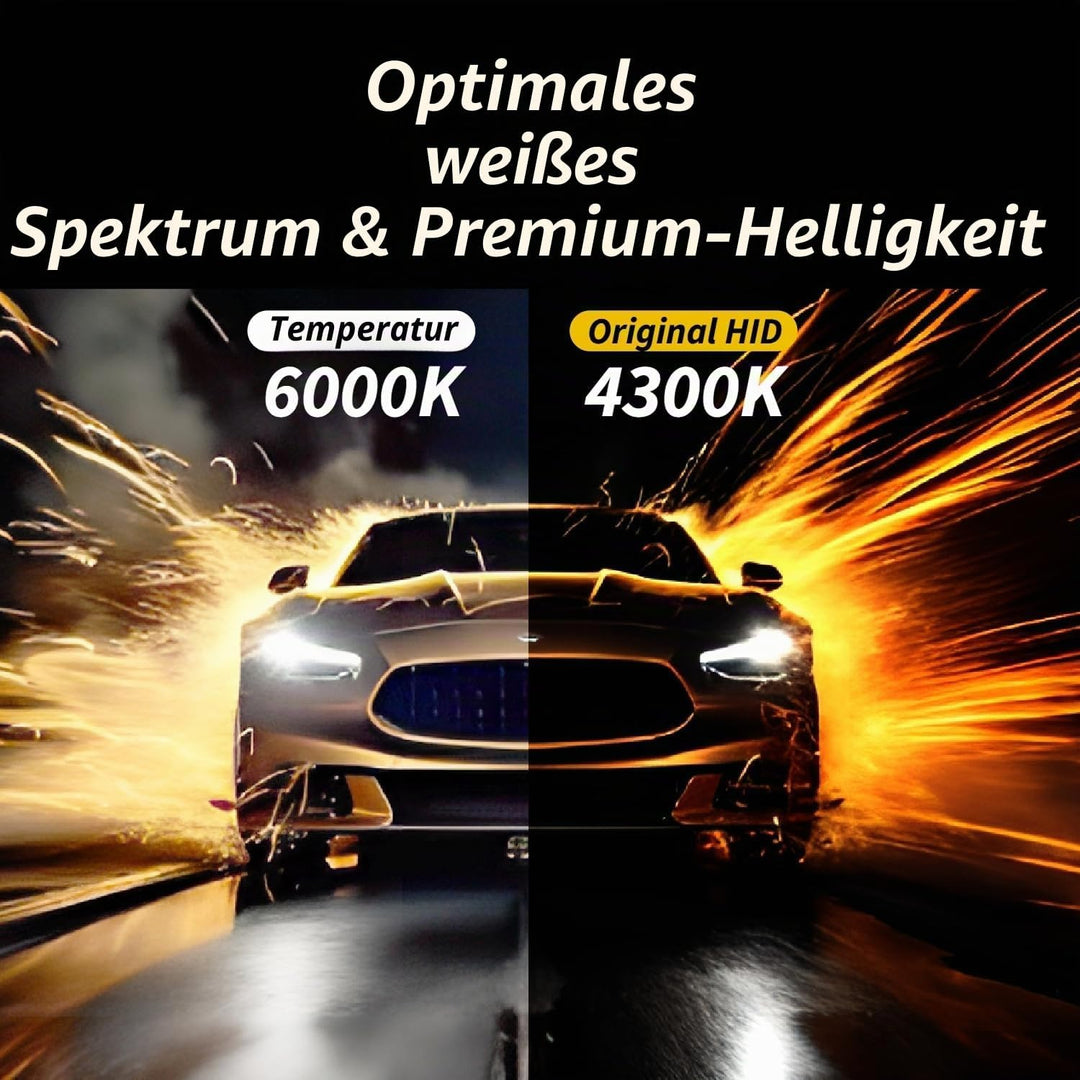 2 Pack D2S Xenon Brenner 6000K Weiss Leicht Bläulich Hervorragende Helligkeit &amp; Sicht Einfacher Einb