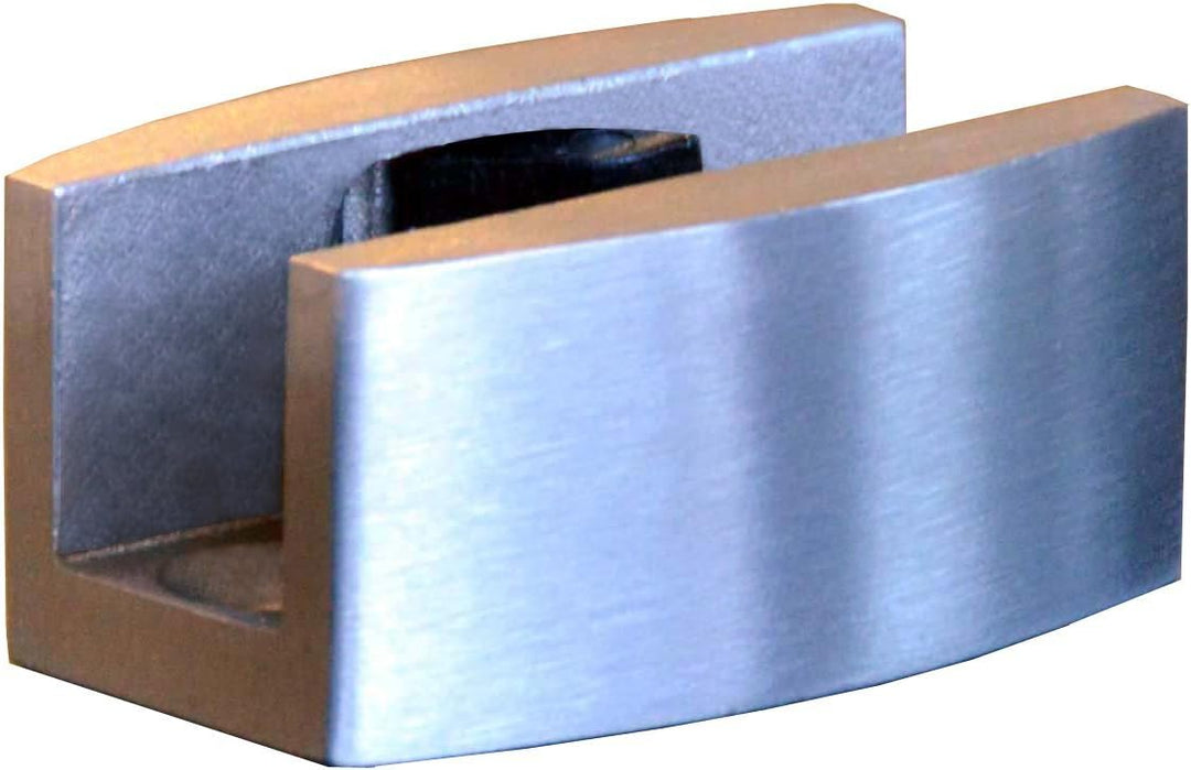 BS-900D-ASE: Schiebetürsystem ESG 900x2050x8mm Dekor S, vollsatiniert; Schienensystem ALU SlimLine S