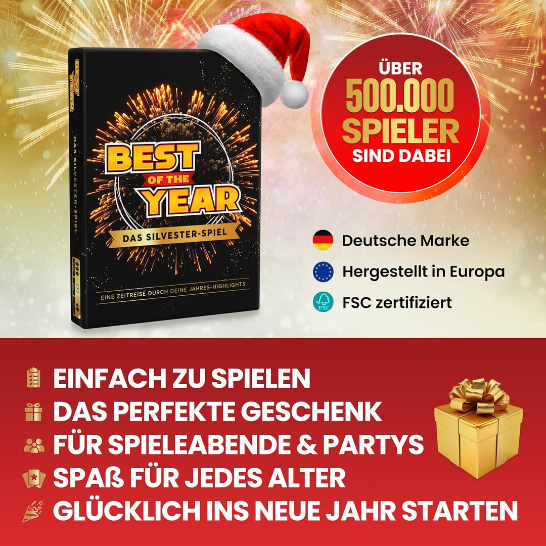 BEST OF THE YEAR DAS SILVESTER-SPIEL - Jahres-Highlights Wieder erleben - Geschenkidee, Partyspiele,
