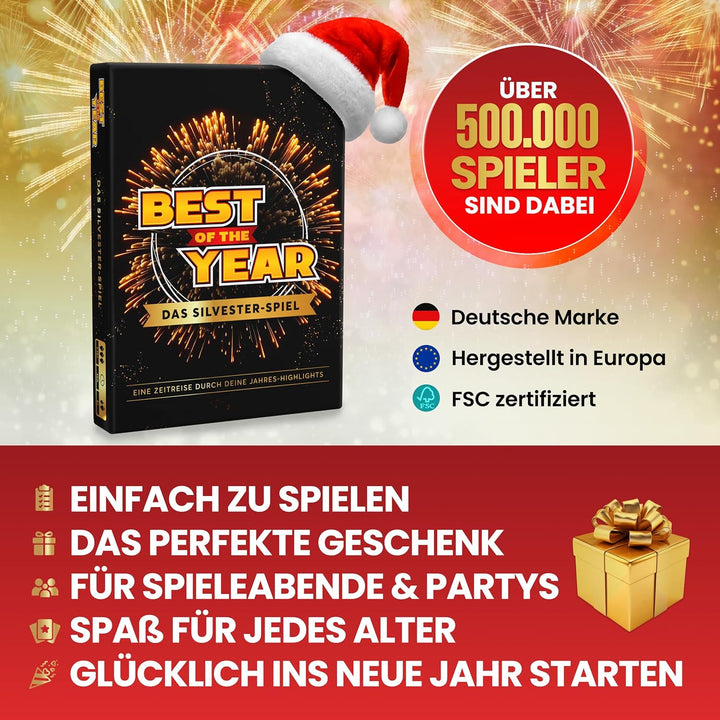 BEST OF THE YEAR DAS SILVESTER-SPIEL - Jahres-Highlights Wieder erleben - Geschenkidee, Partyspiele,