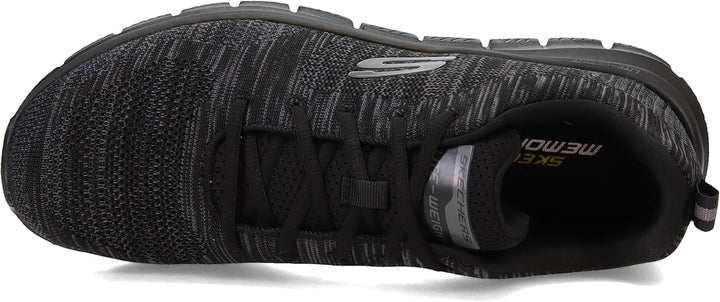 Skechers Herren 232298 BBK Sneaker 42 EU Black Knit Black Trim, 42 EU Black Knit Black Trim