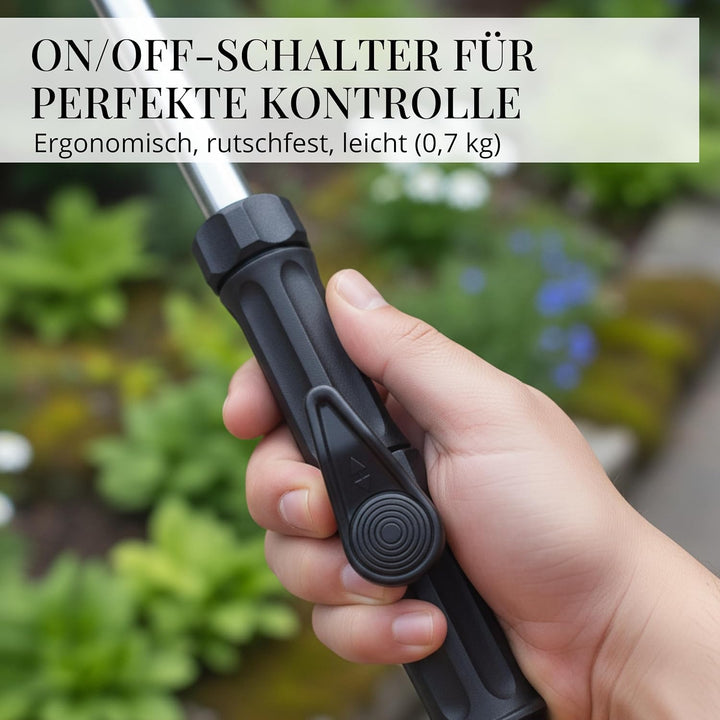 LIVLIG Giessstab, Hochwertiger Giessstab Metall für den Garteneinsatz, Robuster Bewässerungsstab für