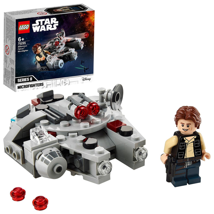 LEGO 75295 Star Wars Millennium Falcon Microfighter Spielzeug mit Han Solo Minifigur für 6-jährige J