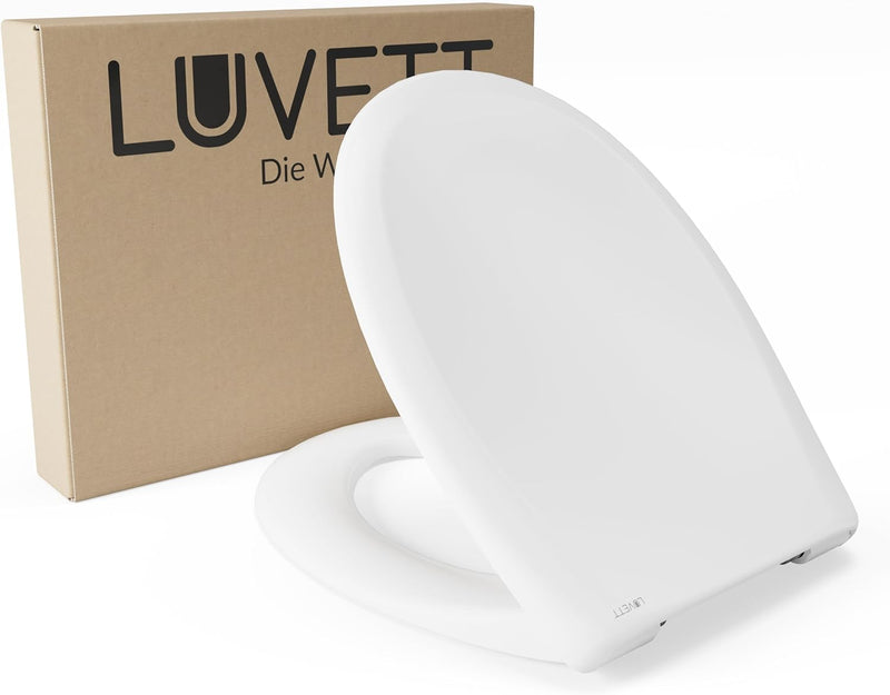 LUVETT® Toilettendeckel mit Absenkautomatik C770 oval, WC-Sitz mit 3 Befestigungsvarianten zur Wahl,