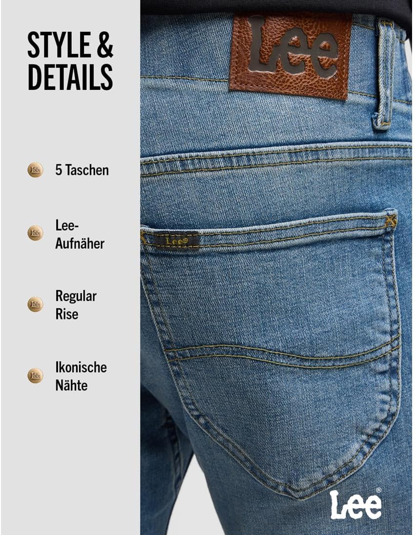 Lee Herren Slim Fit MVP Jeans 27W / 32L Lenny, 27W / 32L Lenny