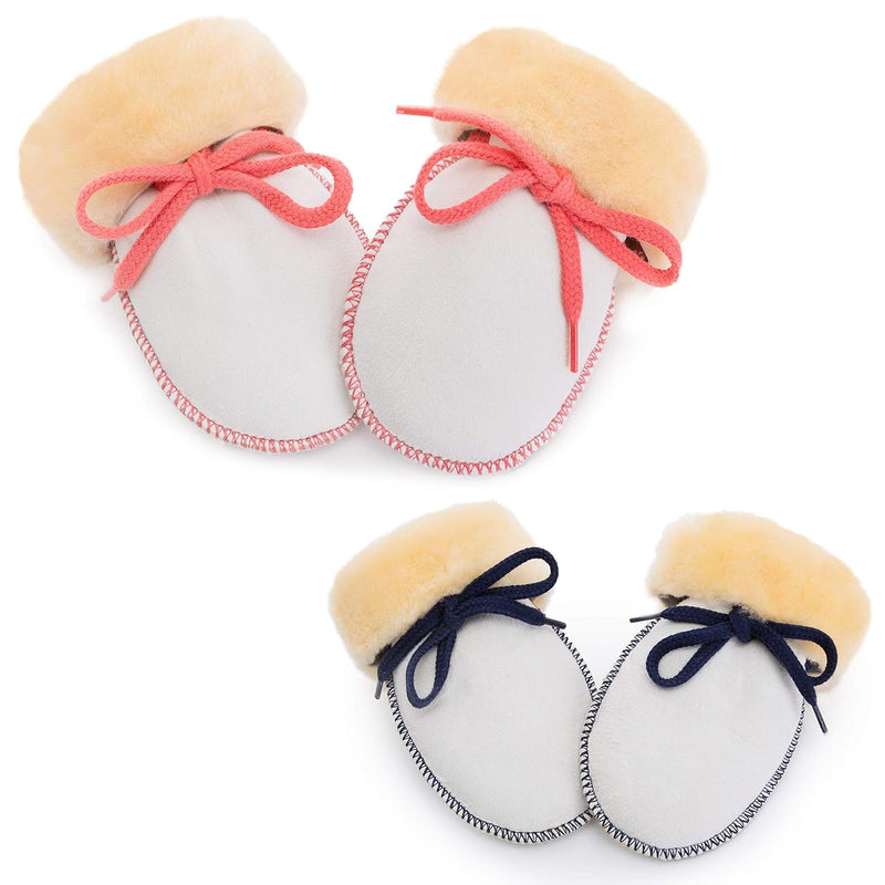Niedliche Baby Lammfell-Fäustlinge von CHRIST - Unisex (für Jungen, Mädchen, Kleinkind, Kinder bis 1