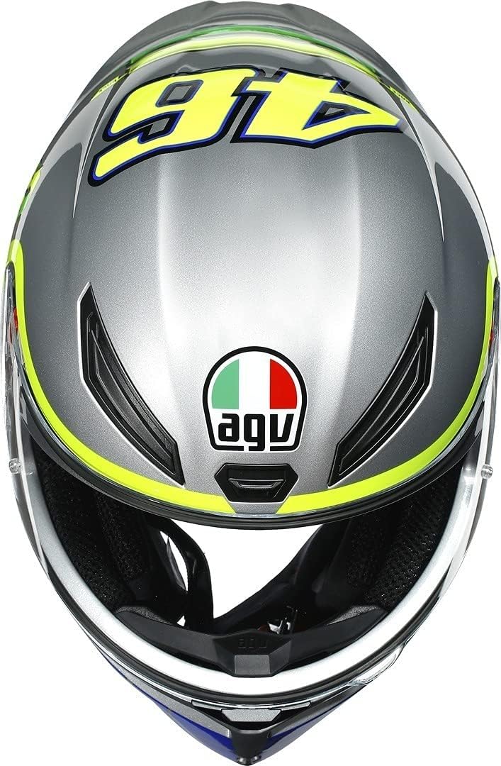 AGV Unisex-Adult K1 E2205 Top Doppel D-Rückhaltesystem S (55/56) Grau, S (55/56) Grau