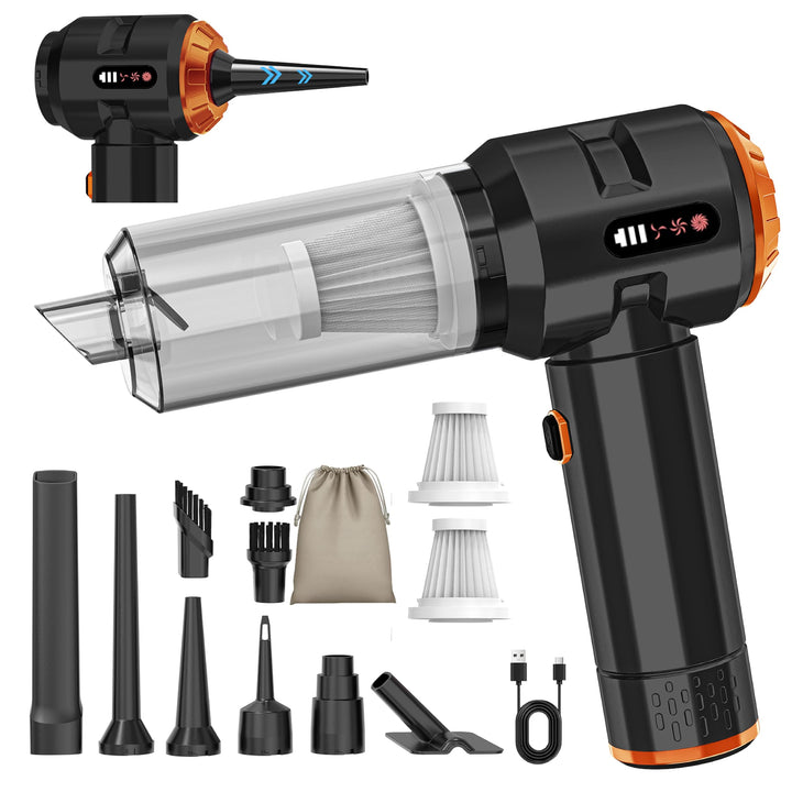 Piwaal 4-in-1 Akku Handstaubsauger 22000Pa, Kabellos mit Bürstenlosem Motor &amp; Druckluftdüse 220000 U