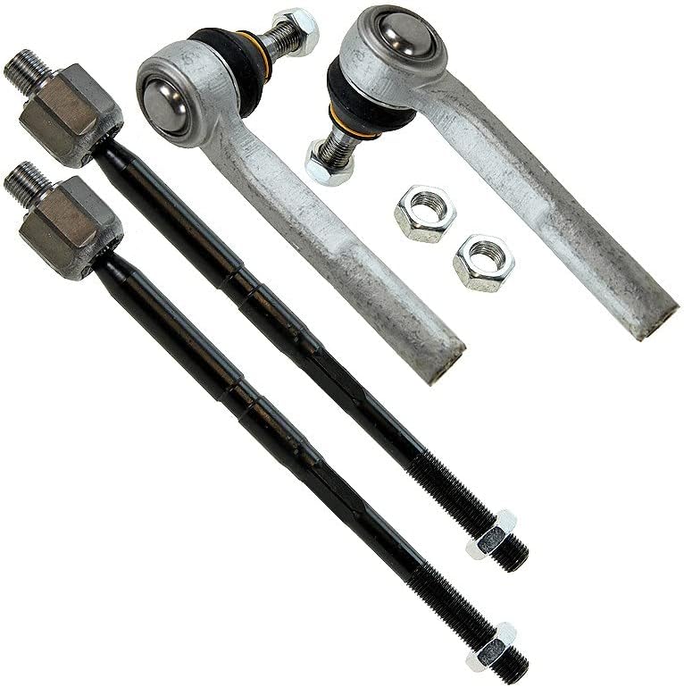 BESTPRICE 2x Spurstange vorne, 2x Spurstangekopf Kompatibel mit OPEL ASTRA H (A04) (L70), ZAFIRA B (