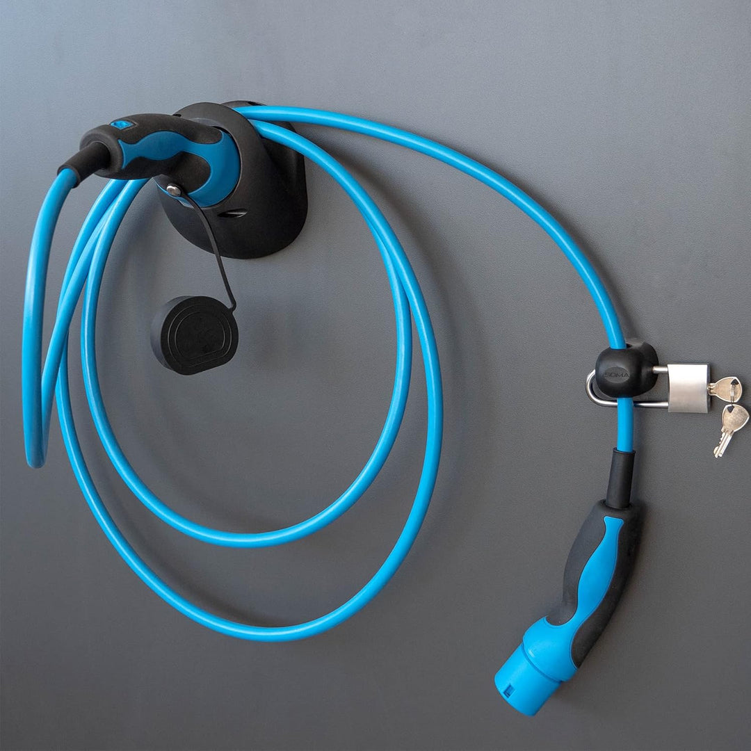 Diebstahlschutz für Ladekabel bis AD 17 mm Schwarz 17, Schwarz 17
