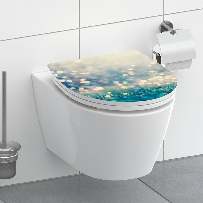 Schütte WC-Sitz MAGIC LIGHT mit Absenkautomatik, Toilettendeckel mit Motiv und Schnellverschluss für