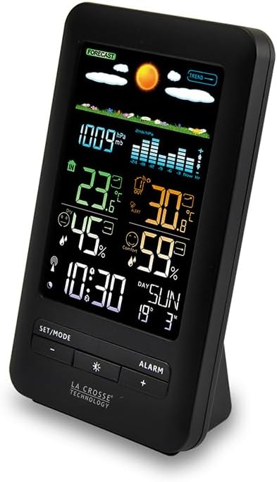 La Crosse Technology - WS6205 Wetterstation mit farbigem Display – Schwarz