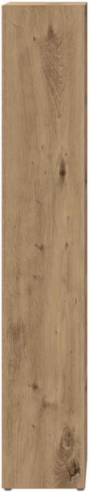 vidaXL CD-Regale 2 STK. Artisan-Eiche 21x16x93,5 cm Holzwerkstoff, CD-Schrank, CD-Ablage, Standregal