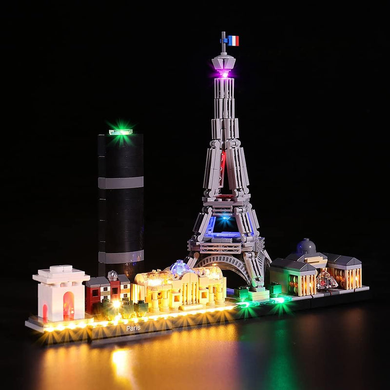 Led Licht Set für Lego Architecture Paris,Dekorations Led Beleuchtungs Set für Lego 21044 Exklusives