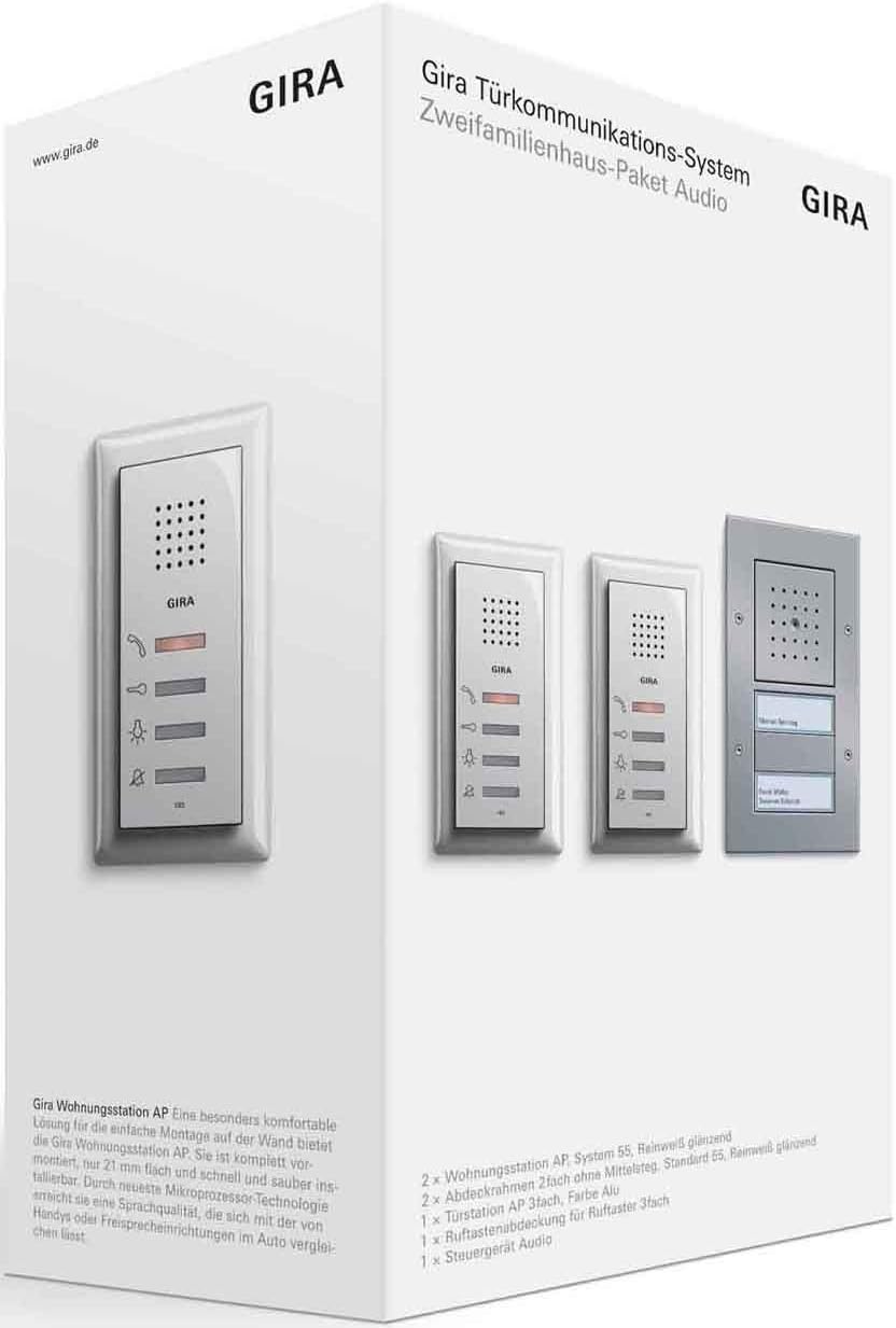 Gira 049544 Zweifamilienhaus-Paket Audio Single, Single