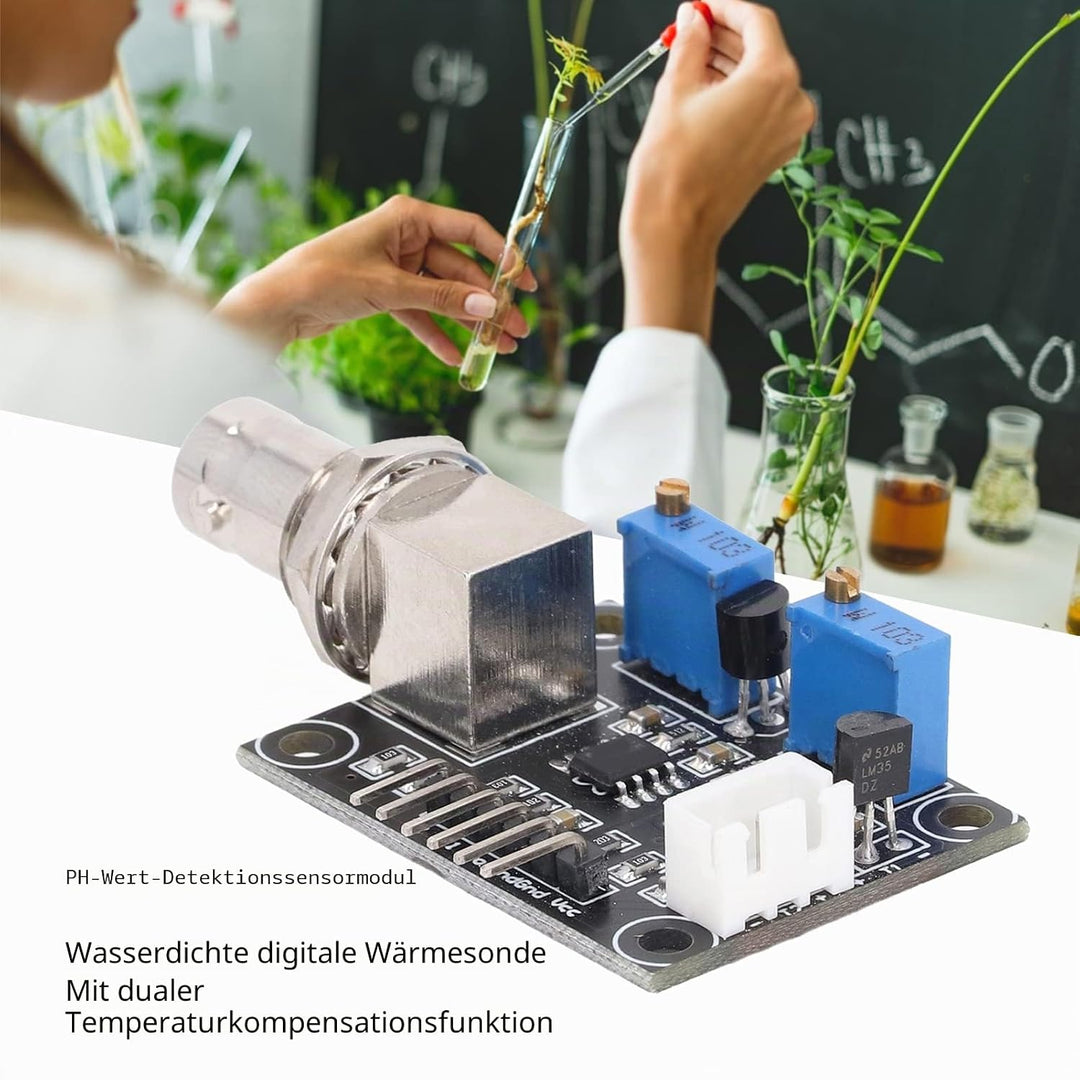 PH0‑14 Werterkennung PH-Sensor-Monitormodul PH-Erkennungssensormodul Wasserdichtes Digitalsonden-Mon