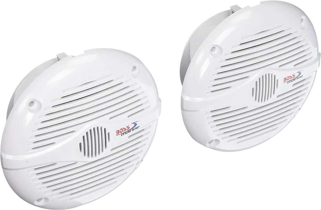 BOSS AUDIO MR50W WHITE 5.25" ROUND SPEAKERS (PAIR)