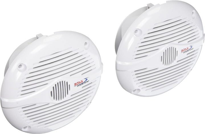 BOSS AUDIO MR50W WHITE 5.25" ROUND SPEAKERS (PAIR)