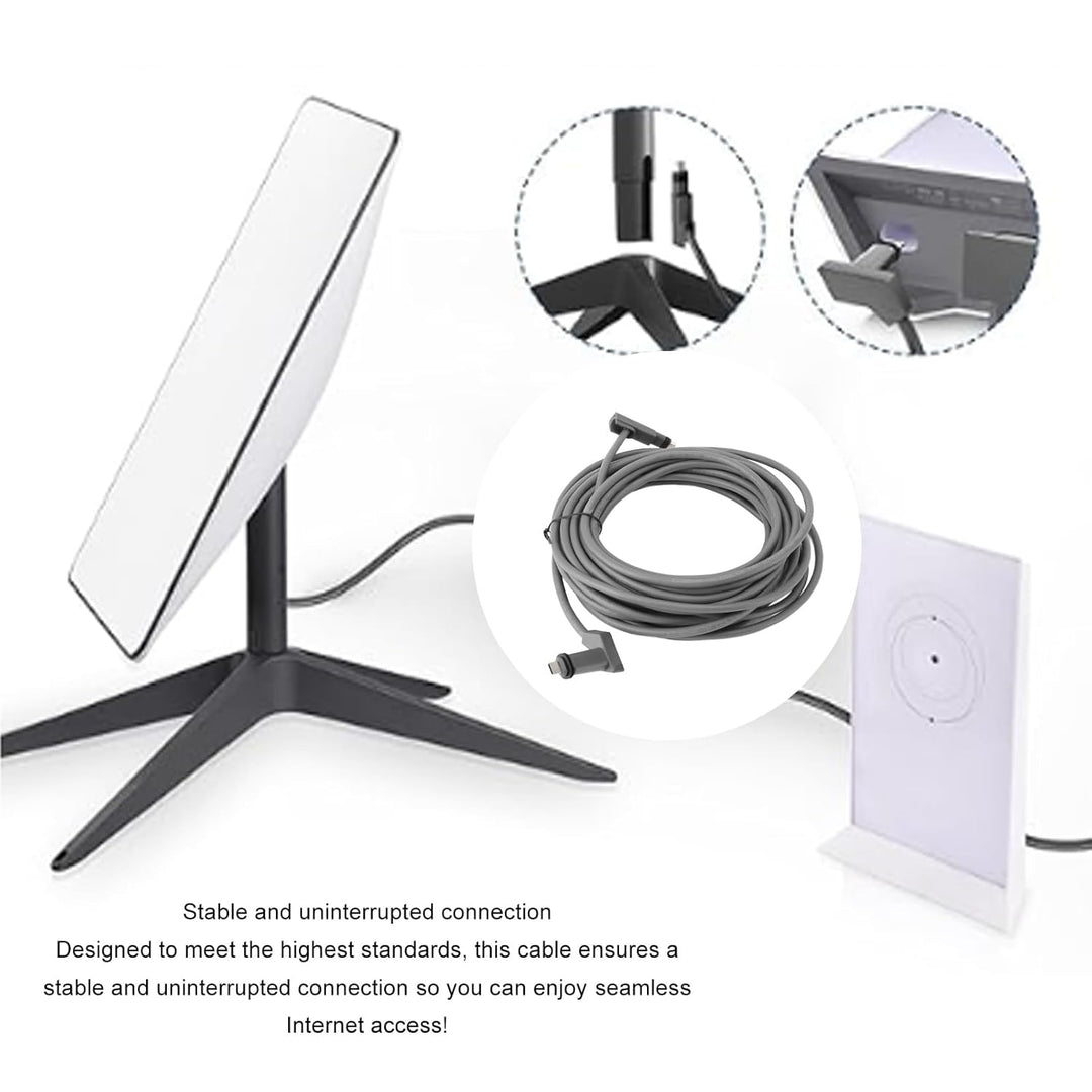 SENECESLI Kabel für Rectangular Satellite V2, Ersatzkabel, Internet-Kit, Verlängerungskabel für V2-K