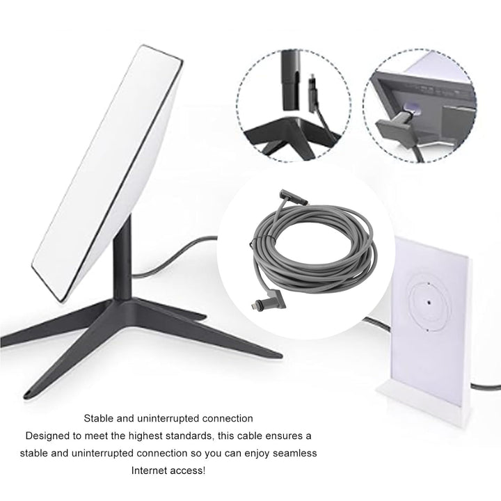 SENECESLI Kabel für Rectangular Satellite V2, Ersatzkabel, Internet-Kit, Verlängerungskabel für V2-K