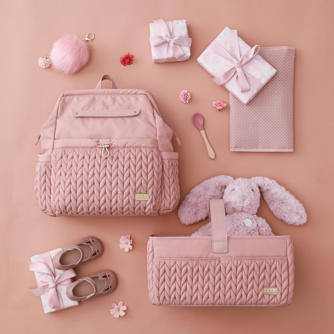 LUKJOJO - Baby-Wickelkorb, Aufbewahrungskorb für Neugeborene Jungen und Mädchen, Reisekorb für Feuch