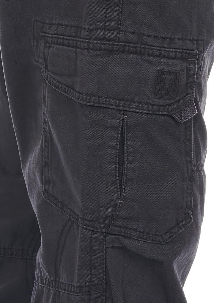 Timezone Herren Cargo Jeans Hose BenitoTZ Loose Fit Cargohose Stoffgürtel 100% Baumwolle Basic Tasch