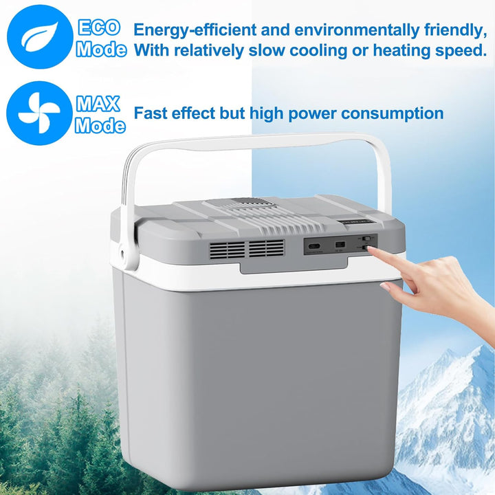 Goutime 24L Elektrische Kühlbox 12V/230V Dualbetrieb ECO MAX Camping