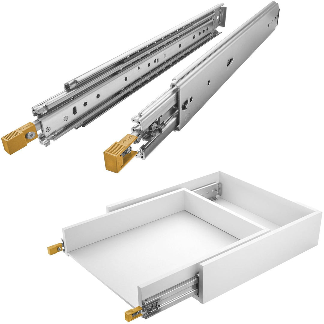 1 Paar SOTECH Schwerlastauszüge VarioSlide KV2-200-H76-L1200-EH 1219,2 mm mit Lock-in/out Einrastfun