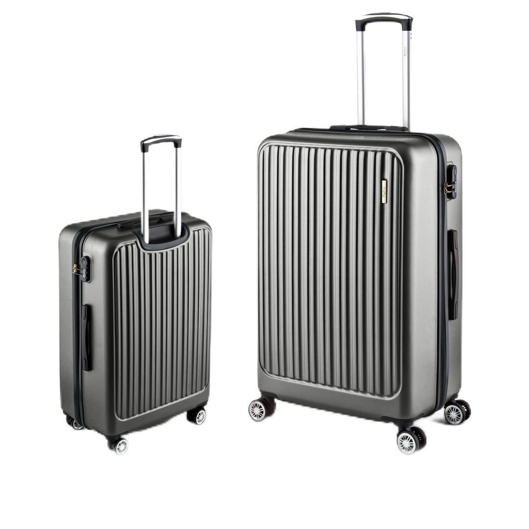 ABS Hartschalenkoffer - Ergonomisch & Sicher - Mittelgrosser Trolley Koffer mit 360° Rädern, Zahlen-