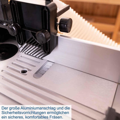 Scheppach Fräsmaschine HF50 Tischfräsmaschine | 1500W Leistung | Spannzangen von 6,8 bis 12mm | eins