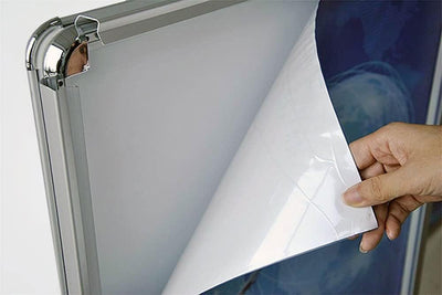 Dreifke Kundenstopper Keitum Wind Line DIN A1 silber| beidseitig für 2 Plakate | stabiler Fuss für s