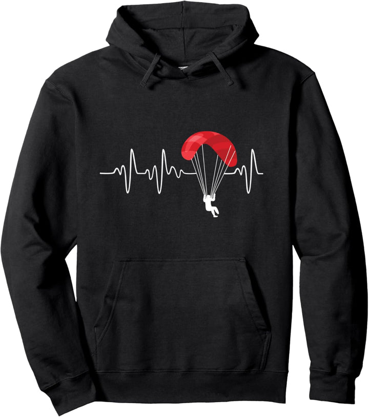 Herzschlag Paragliding Pullover Hoodie