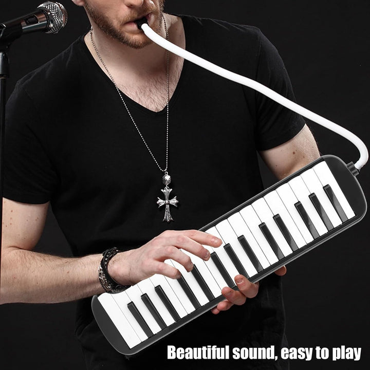 32 Tasten Melodica ABS IRIN Melodica Geeignet für Anfänger Übungstasche Blasmusikinstrument Tastatur