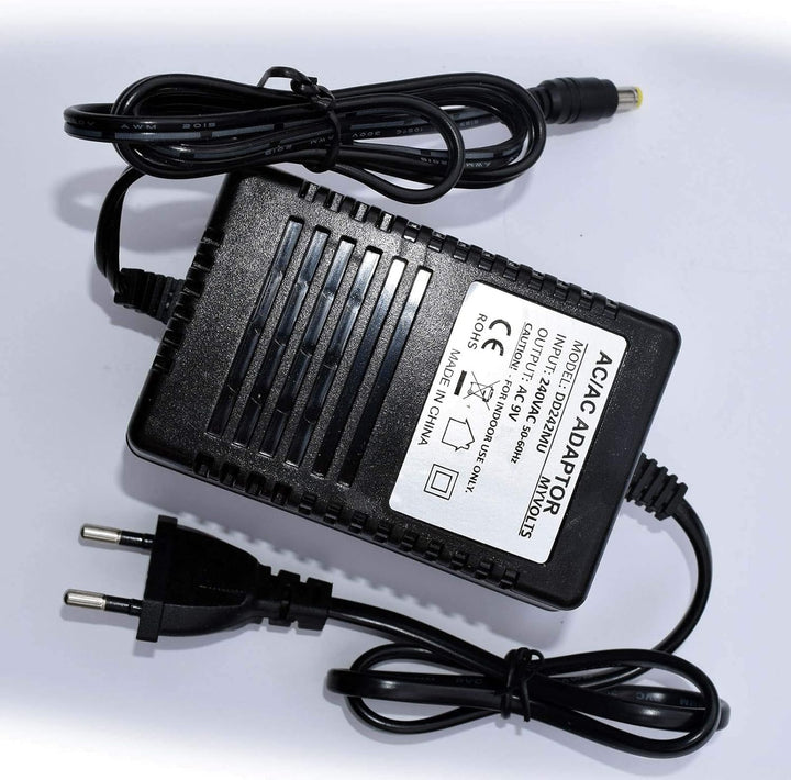 MyVolts 9V EU-Netzteil kompatibel mit Alesis Microverb 2 Multieffekt-Gerät - Premium Premium Netztei