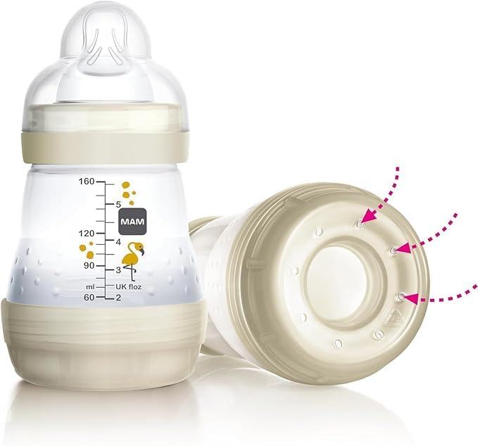 MAM Easy Start Babyflasche 320 ml (2er-Set), Set mit 2 Anti-Kolik-Flaschen zum Stillen, reduziert Lu