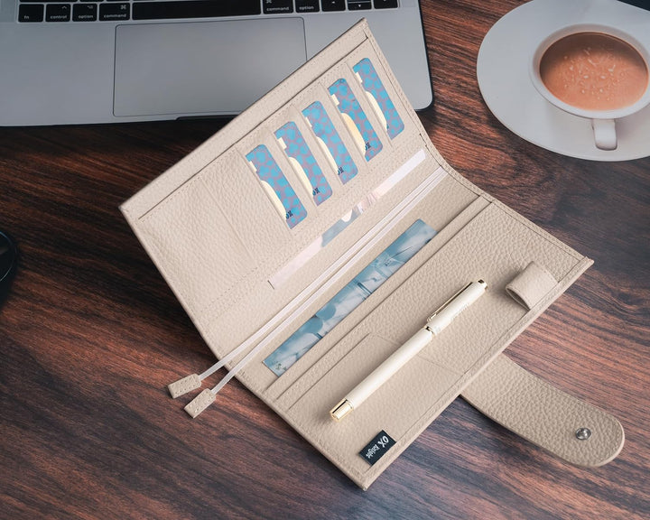 Ox Knight Leder-Schutzhülle für Hobonichi Weeks/Weeks Mega – mit Stiftschlaufe, Kartenfächern, Rücke