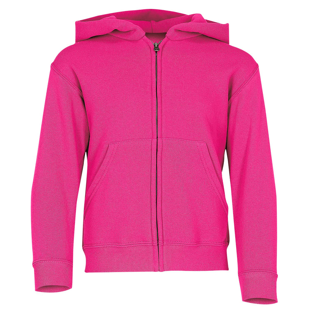 Fruit of the Loom Kids´ Classic Hooded Sweat Jacket Kinder Sweatshirt Jacke mit Kapuze + Web-Textili