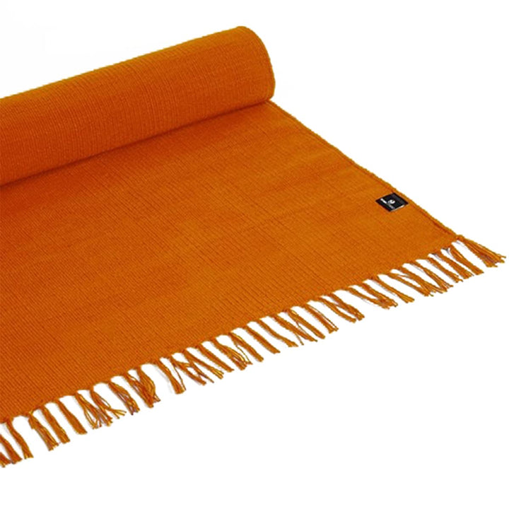 Yoga Studio Bio Yogamatte Teppich - 196cm x 70cm Yoga Teppich mit Quasten Baumwolle Yoga Teppich für
