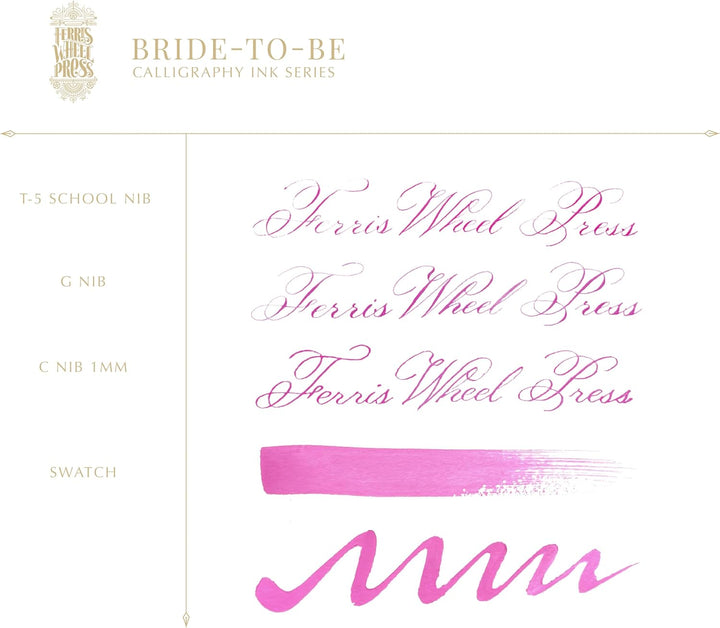 Ferris Wheel Press Calligraphy Ink | Flamingo Pink | 28ml, Flamingo Pink
