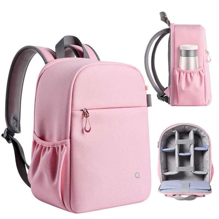 llano Kamerarucksack für DSLR/SLR/Spiegellose Kameras – Wasserabweisender Fotorucksack mit Laptopfac